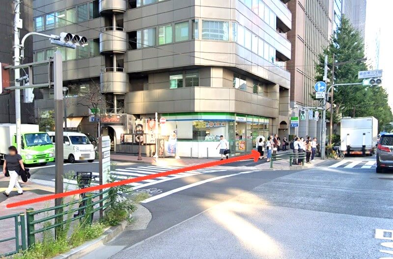 RIZAP（ライザップ）銀座店までの徒歩経路