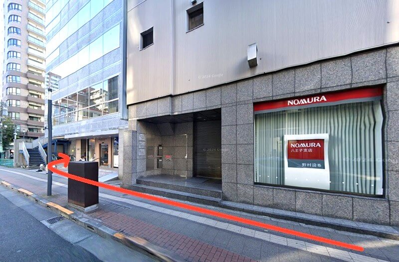 RIZAP（ライザップ）八王子店までの徒歩経路