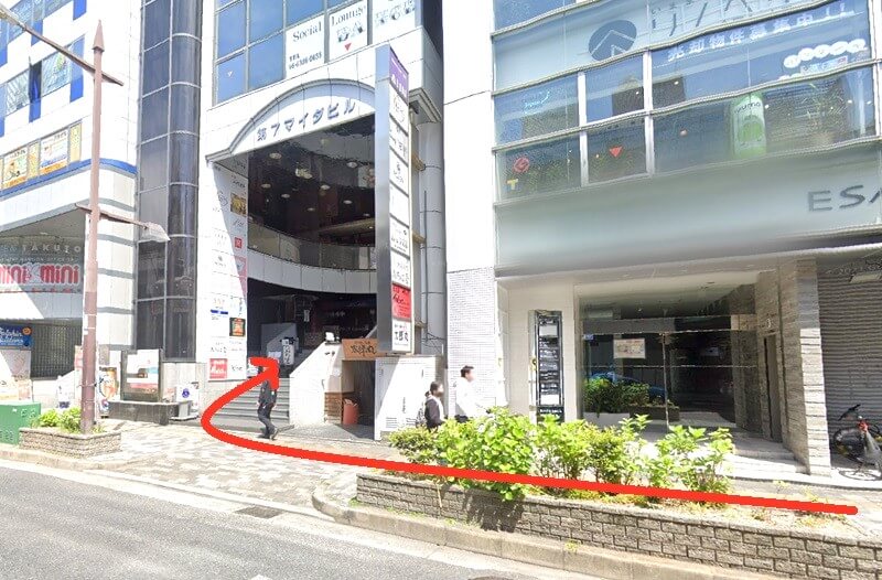 BEYOND（ビヨンド） 江坂店までの徒歩経路