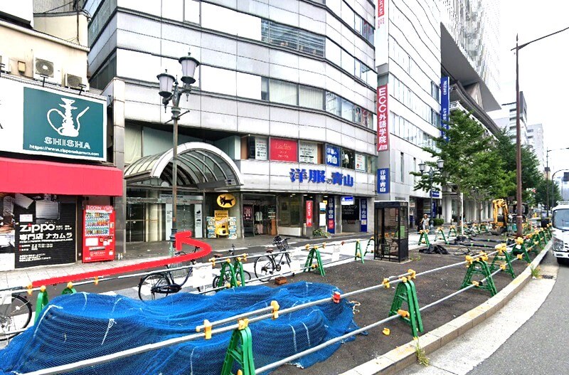 RIZAP（ライザップ）なんば店までの徒歩経路