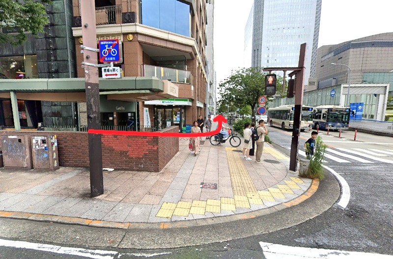 RIZAP（ライザップ）名古屋栄店までの徒歩経路