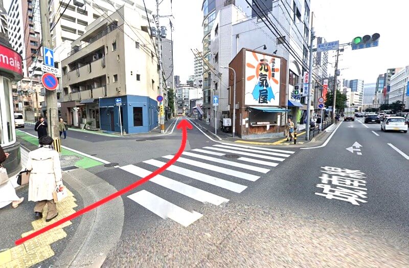 24/7Workout 福岡薬院・天神店までの徒歩経路