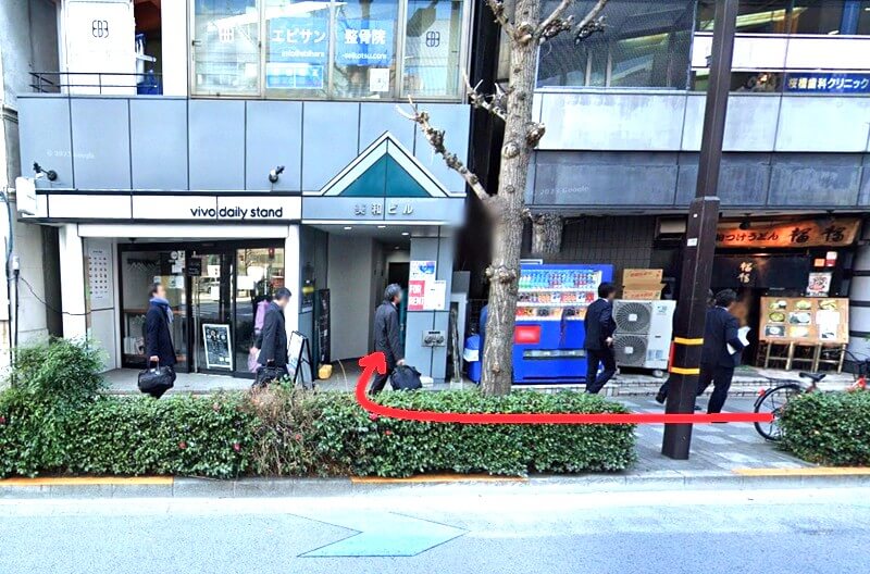 GOODLIFEGYM（グッドライフジム）八丁堀店までの徒歩経路