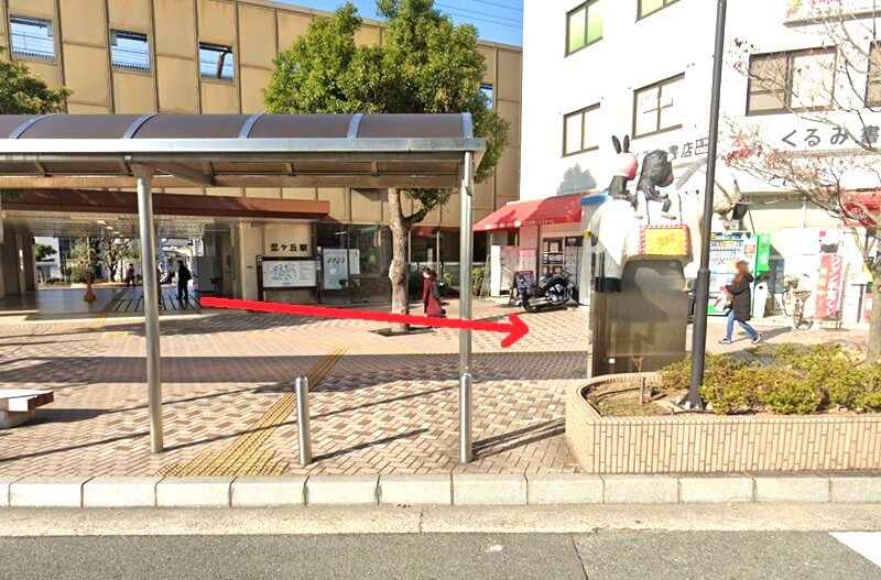 HPER（ハイパー）四條畷店までの徒歩経路