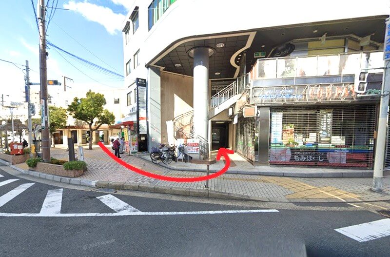 HPER（ハイパー）四條畷店までの徒歩経路
