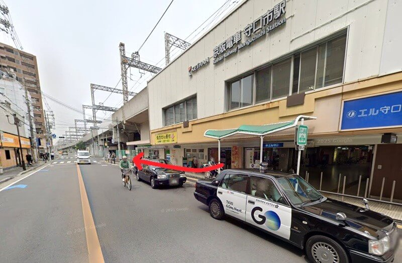 HPER（ハイパー）守口店までの徒歩経路