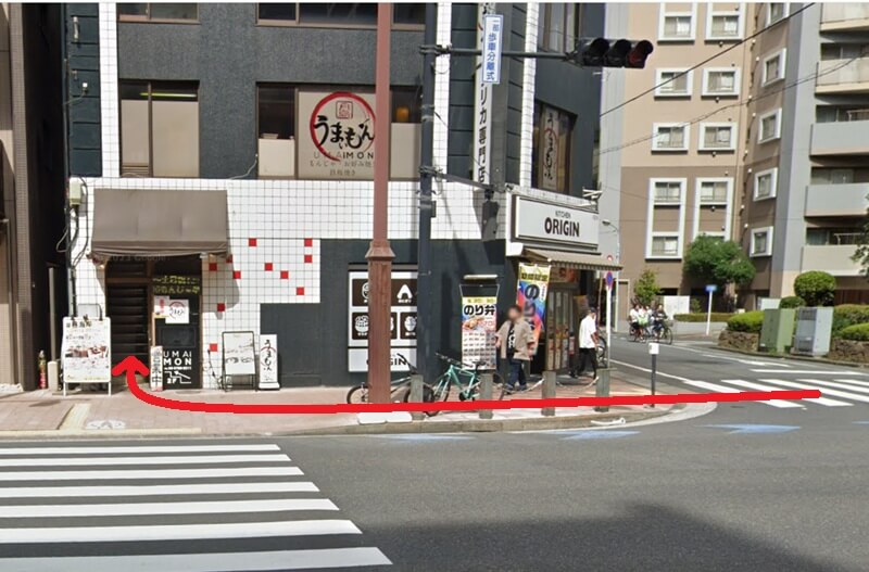 BEYOND（ビヨンド）大森海岸店までの徒歩経路