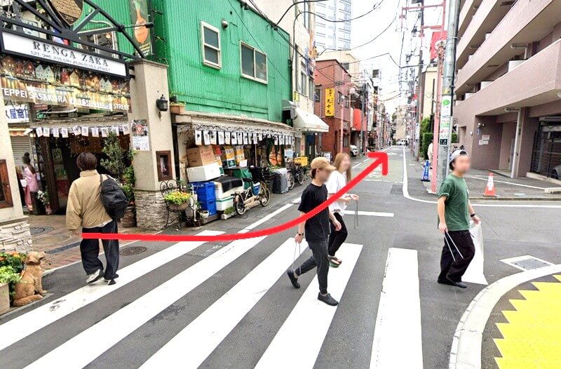 サスティナ 中野店までの徒歩経路