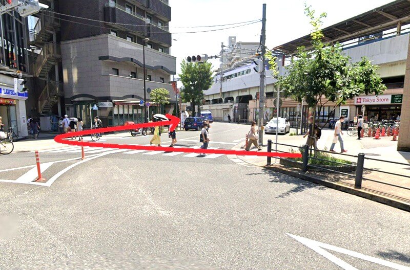 サスティナ 高円寺店までの徒歩経路