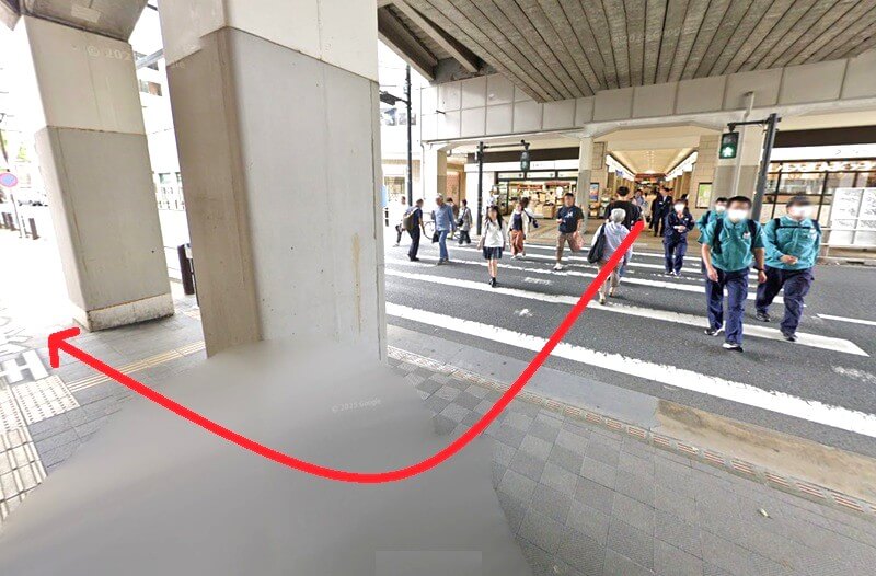 サスティナ 聖蹟桜ヶ丘店までの徒歩経路