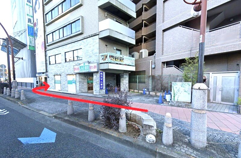 サスティナ 聖蹟桜ヶ丘店までの徒歩経路